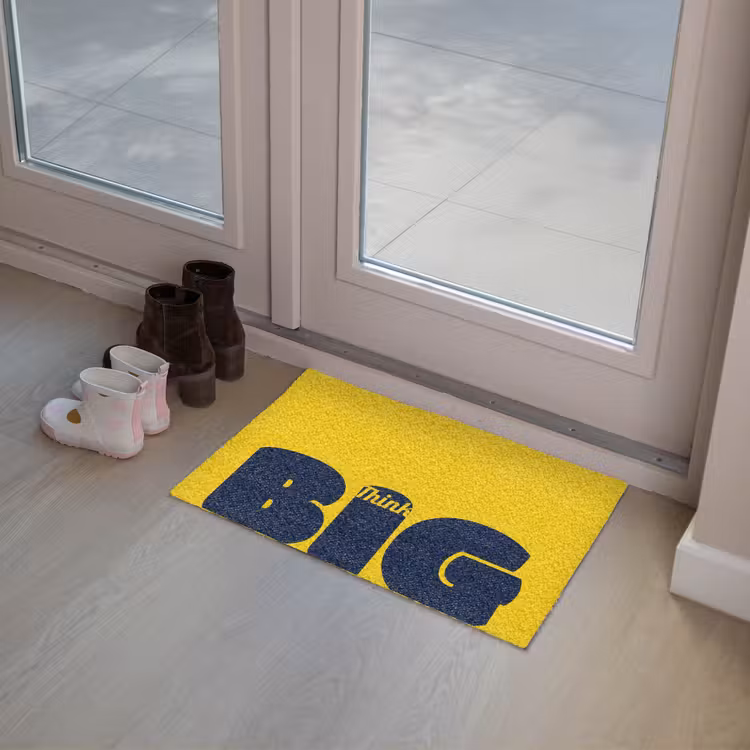 Deurmat - Geel - Think big - Grafisch — 8