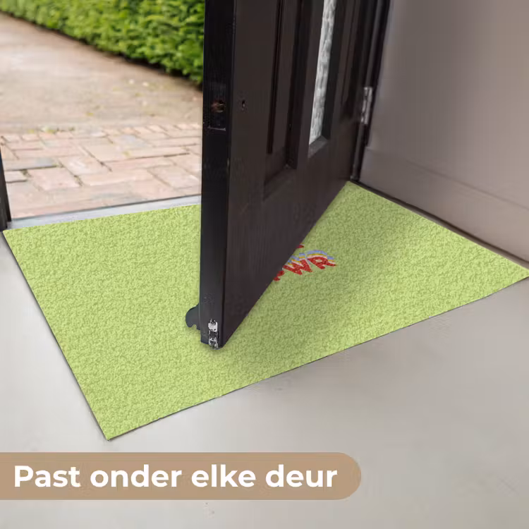 Deurmat - Grl pwr - Groen - Rood - 3D — 7