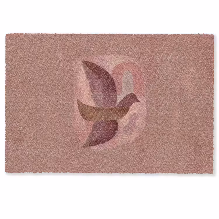 Deurmat - Illustratie - Vogels - Abstract - Roze — 1
