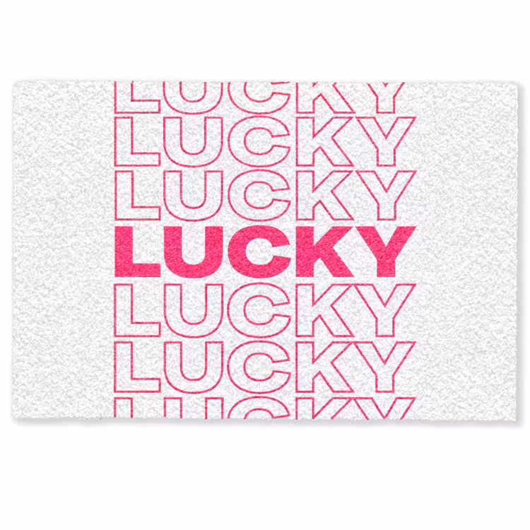 Deurmat - Lucky - Roze - Patroon — 1