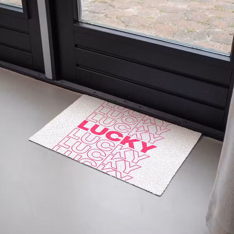 Deurmat - Lucky - Roze - Patroon — 2