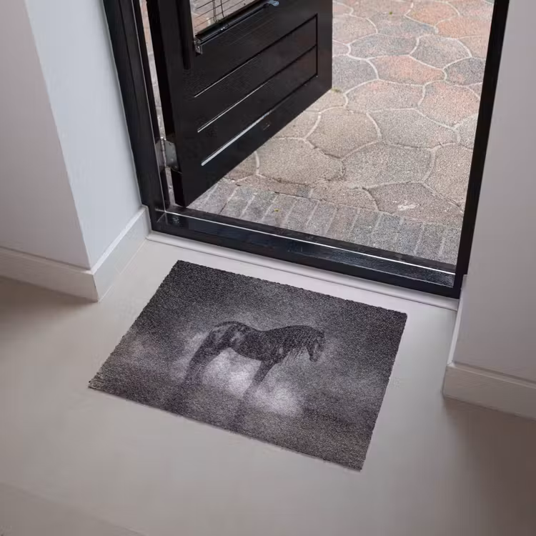 Deurmat - Paard - Magisch - Zwart — 4