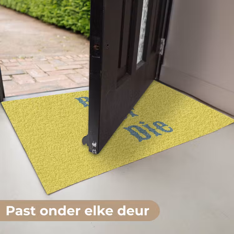 Deurmat - Ride or die - Geel - Blauw — 7