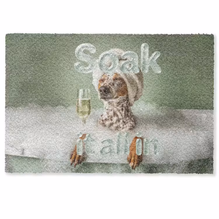 Deurmat - Soak it all in - Hond - Bad — 1