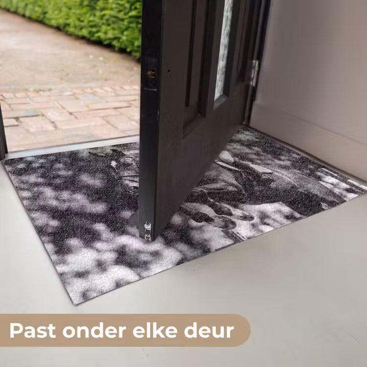 Deurmat - Springen - Paard - Zwart - Wit — 6