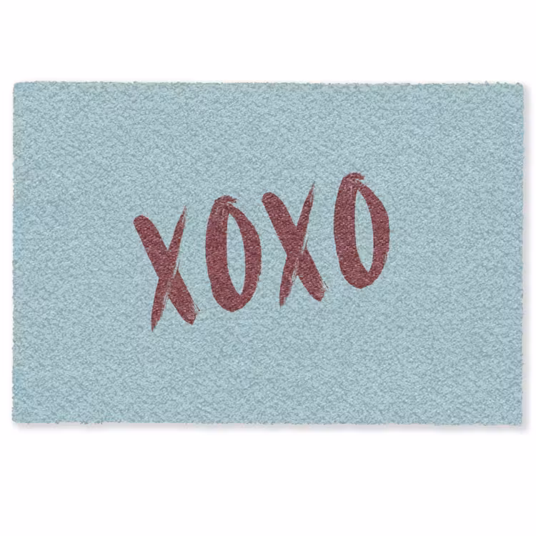 Deurmat - XOXO - Blauw - Rood — 1