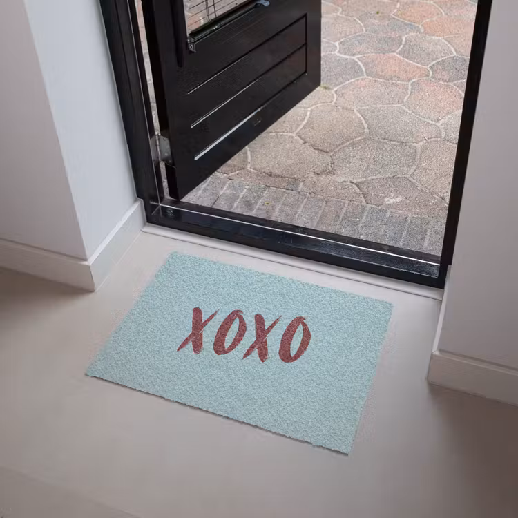Deurmat - XOXO - Blauw - Rood — 4