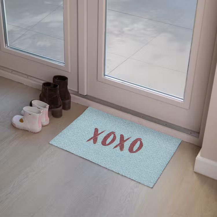Deurmat - XOXO - Blauw - Rood — 8