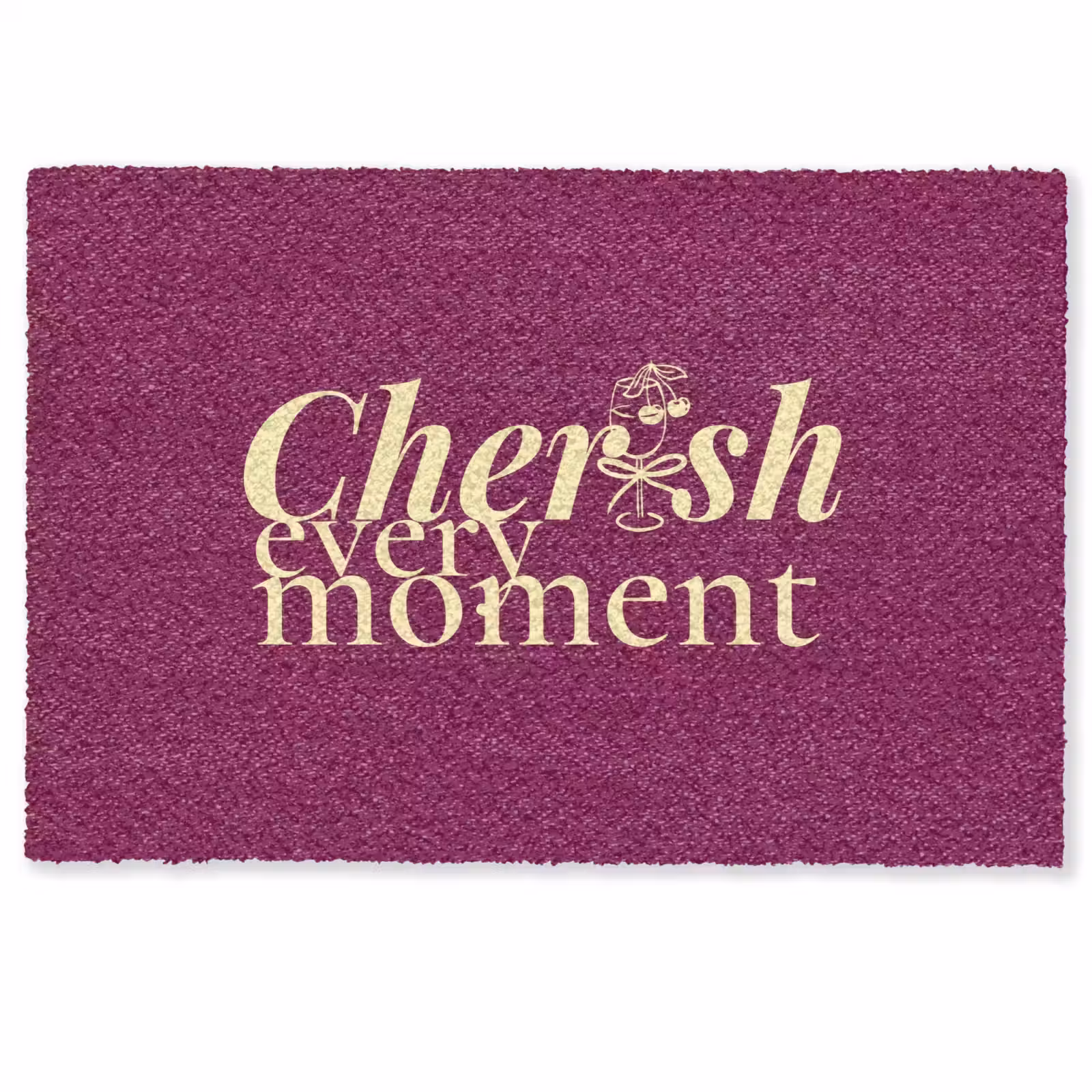 Deurmat - Cherish every moment - Cocktailglas - Bordeaux — 1