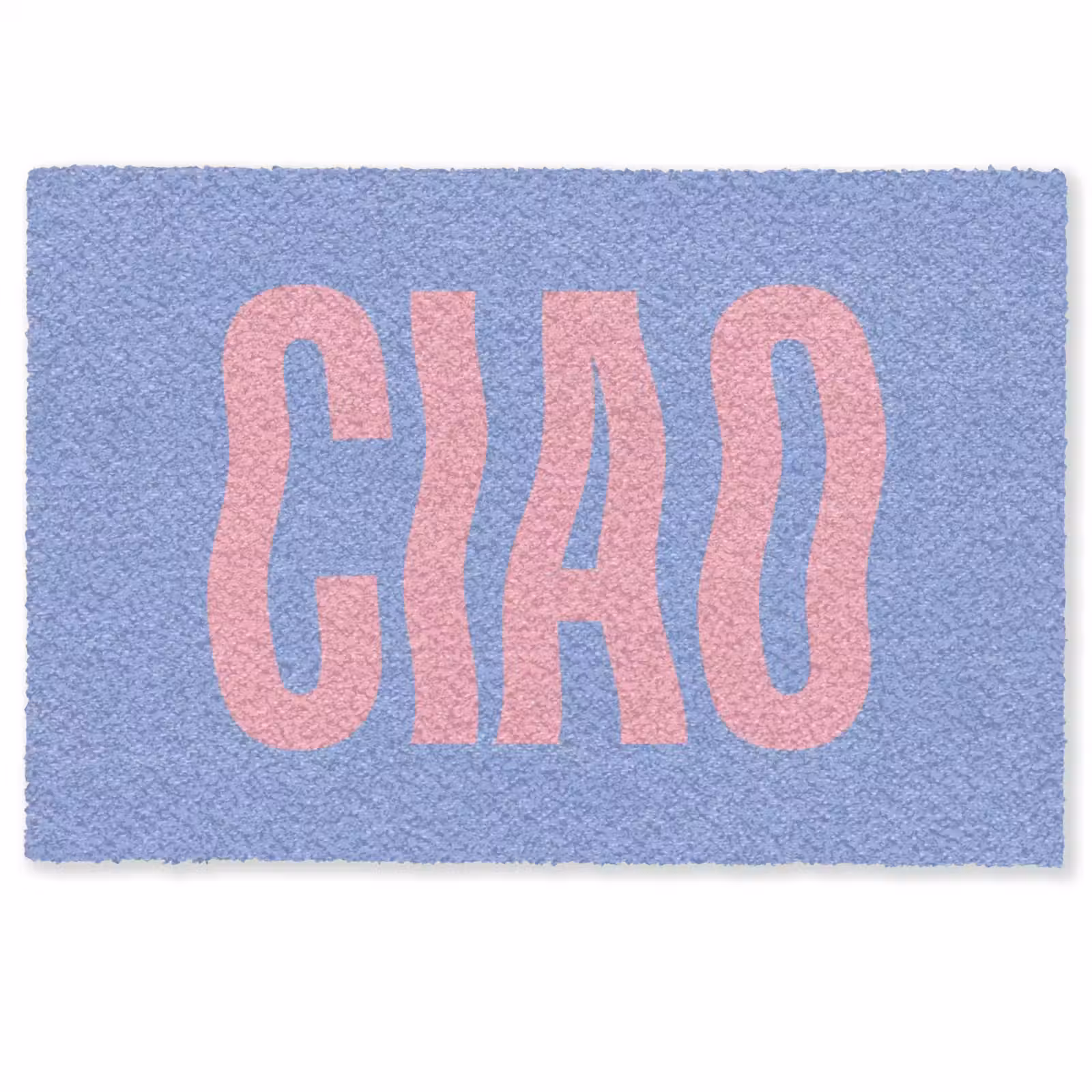Deurmat - Ciao - Roze - Blauw - Golvend — 1