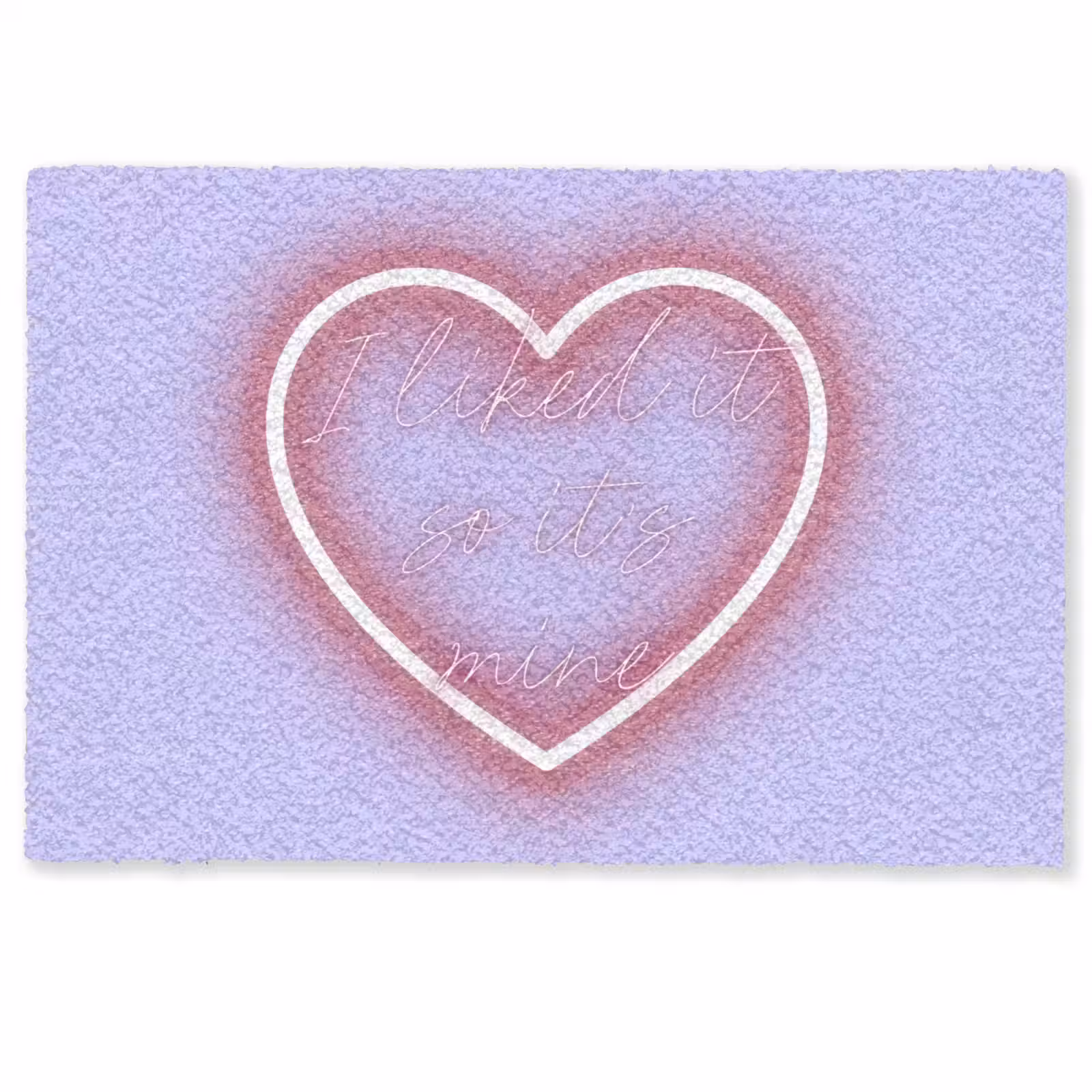 Deurmat - I liked it so it's mine - Neon hart - Paars — 1