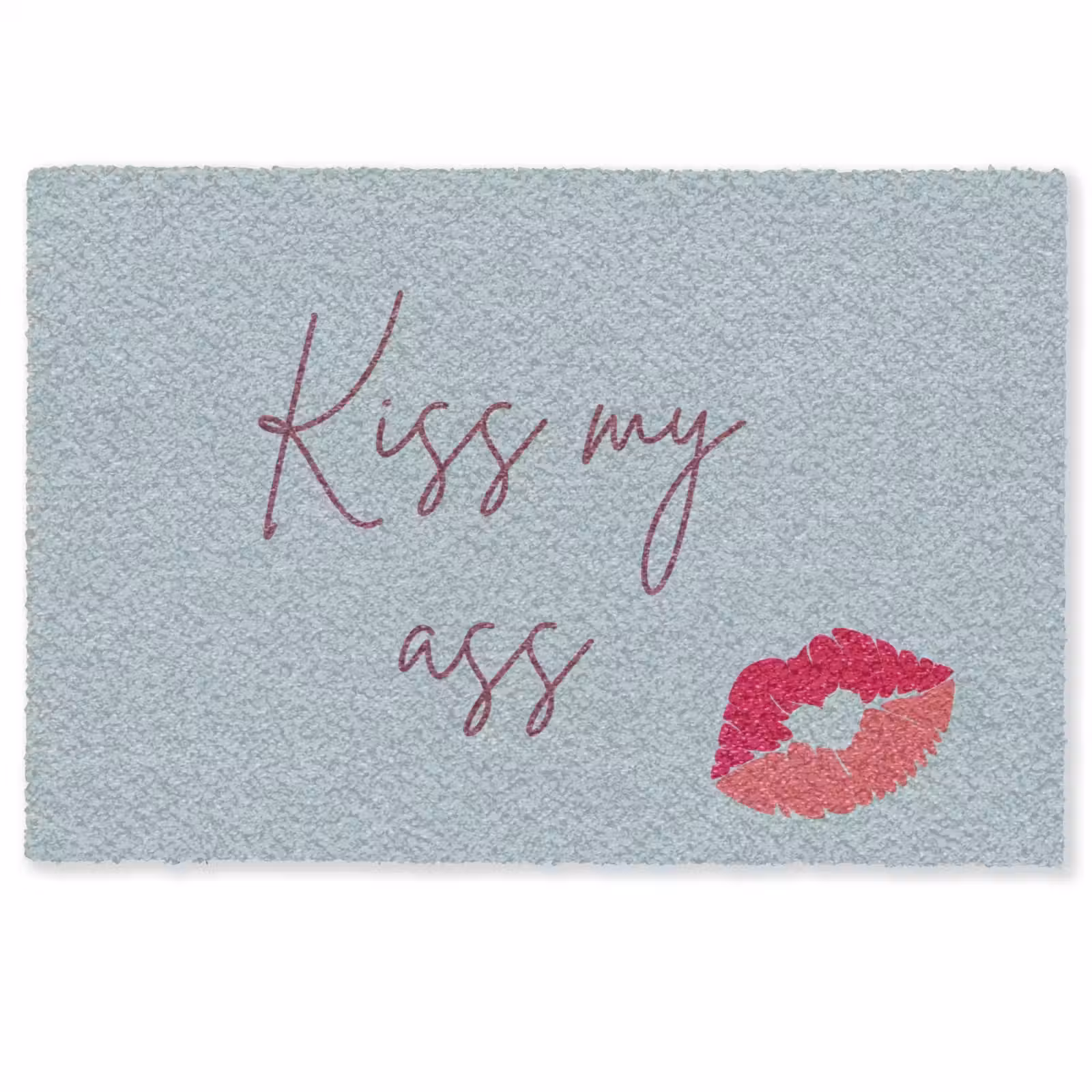 Deurmat - Kiss my ass - Lip - Blauw — 1