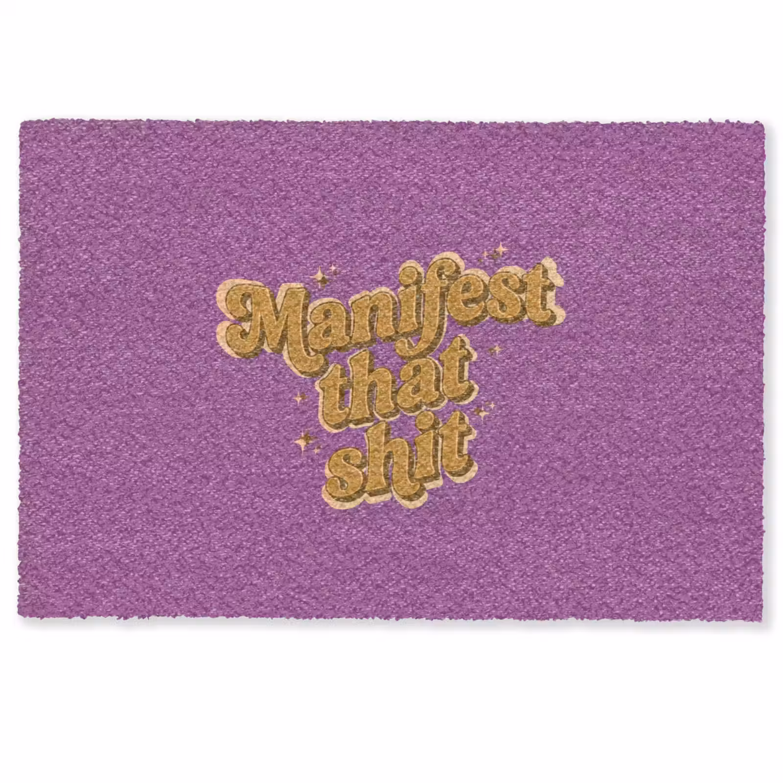Deurmat - Manifest that shit - Paars - Glitter — 1