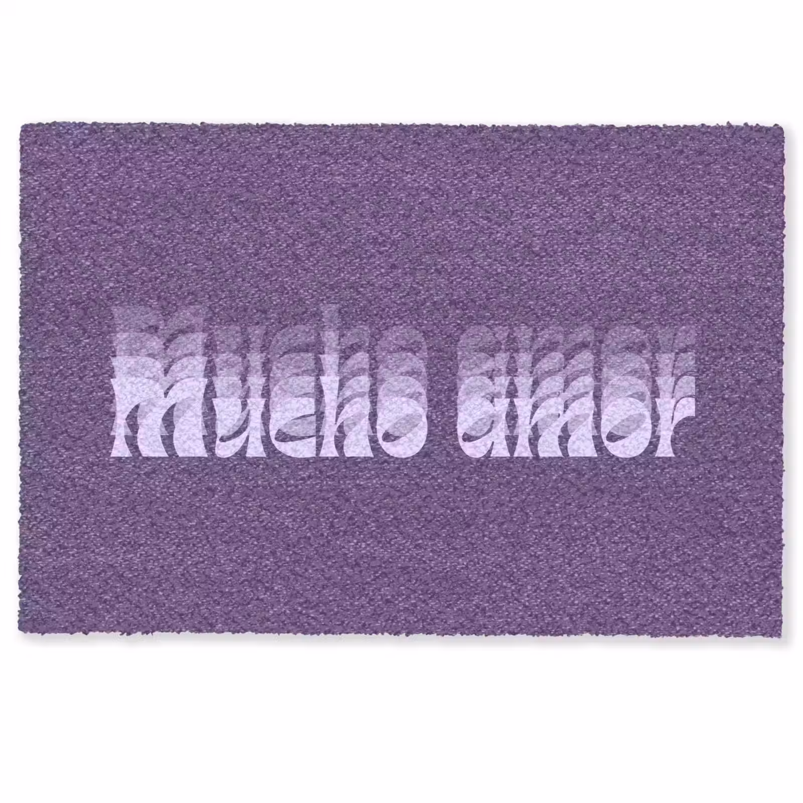 Deurmat - Mucho amor - Paars - Grafisch — 1
