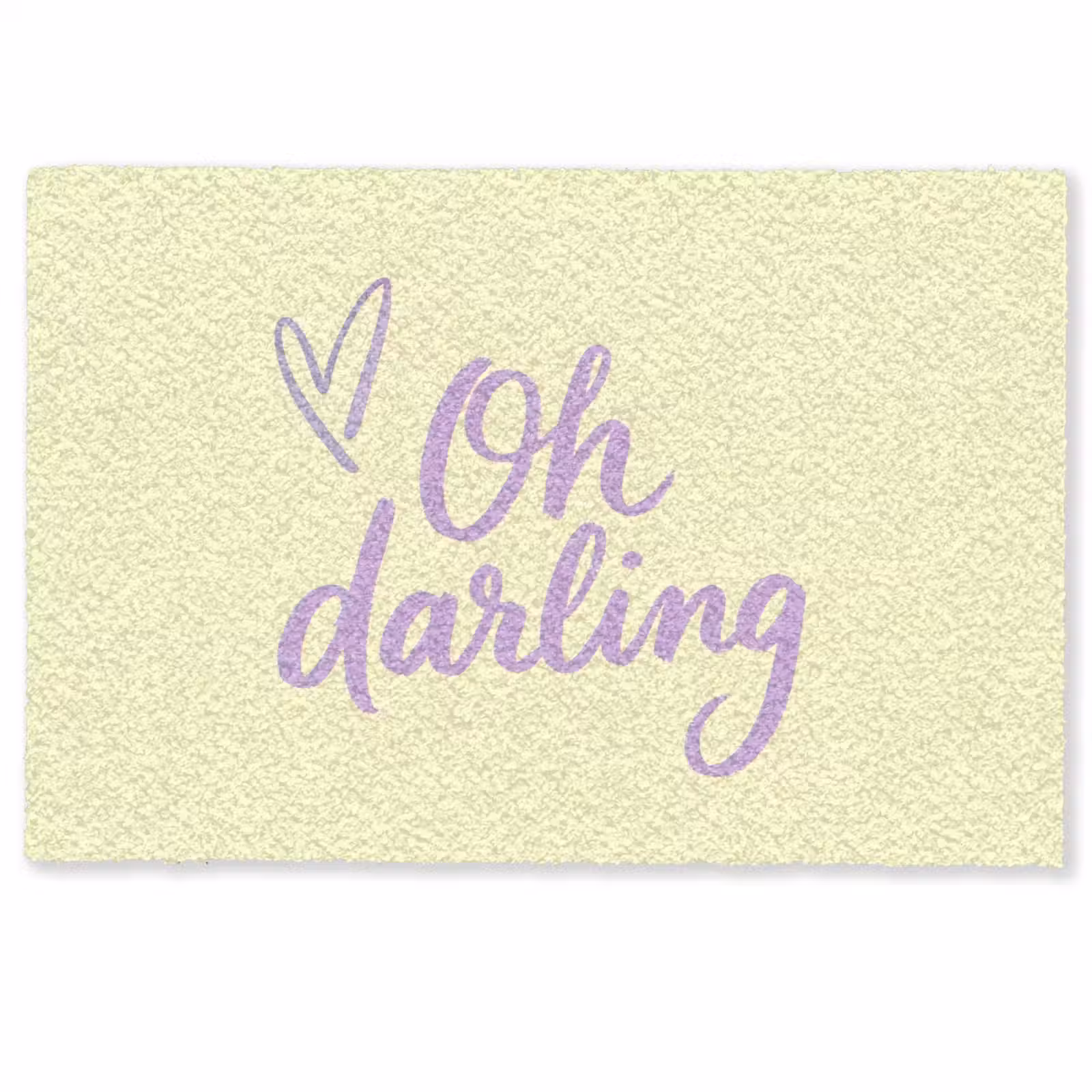 Deurmat - Oh darling - Geel - Hart — 1