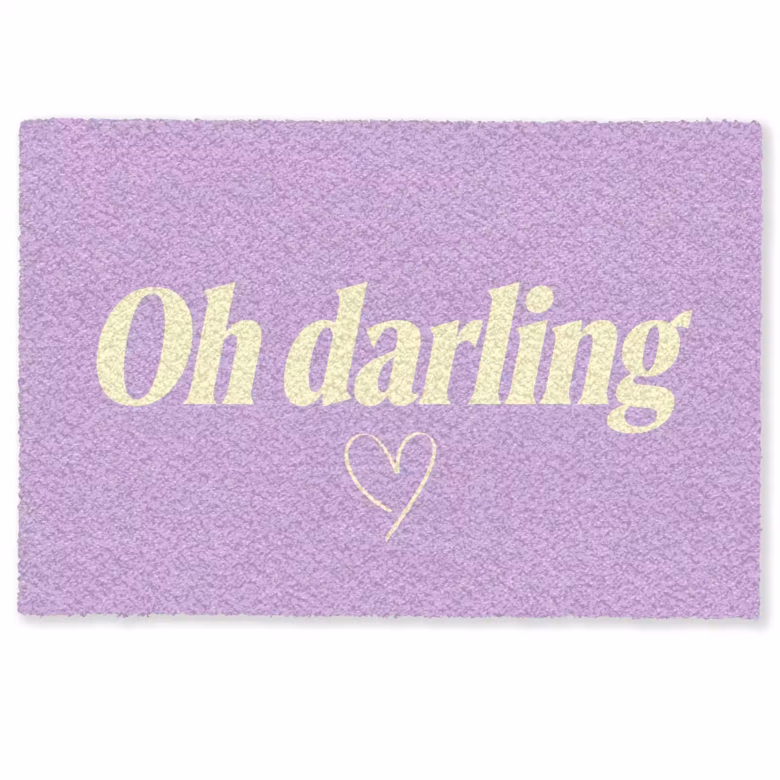 Deurmat - Oh darling - Hart - Paars — 1