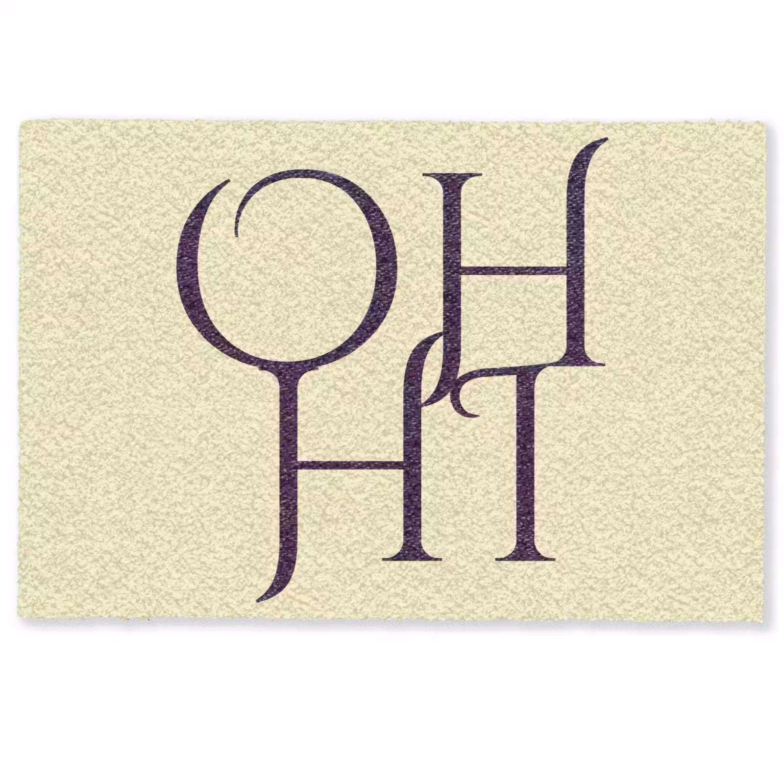 Deurmat - Oh hi - Geel - Monogram — 1