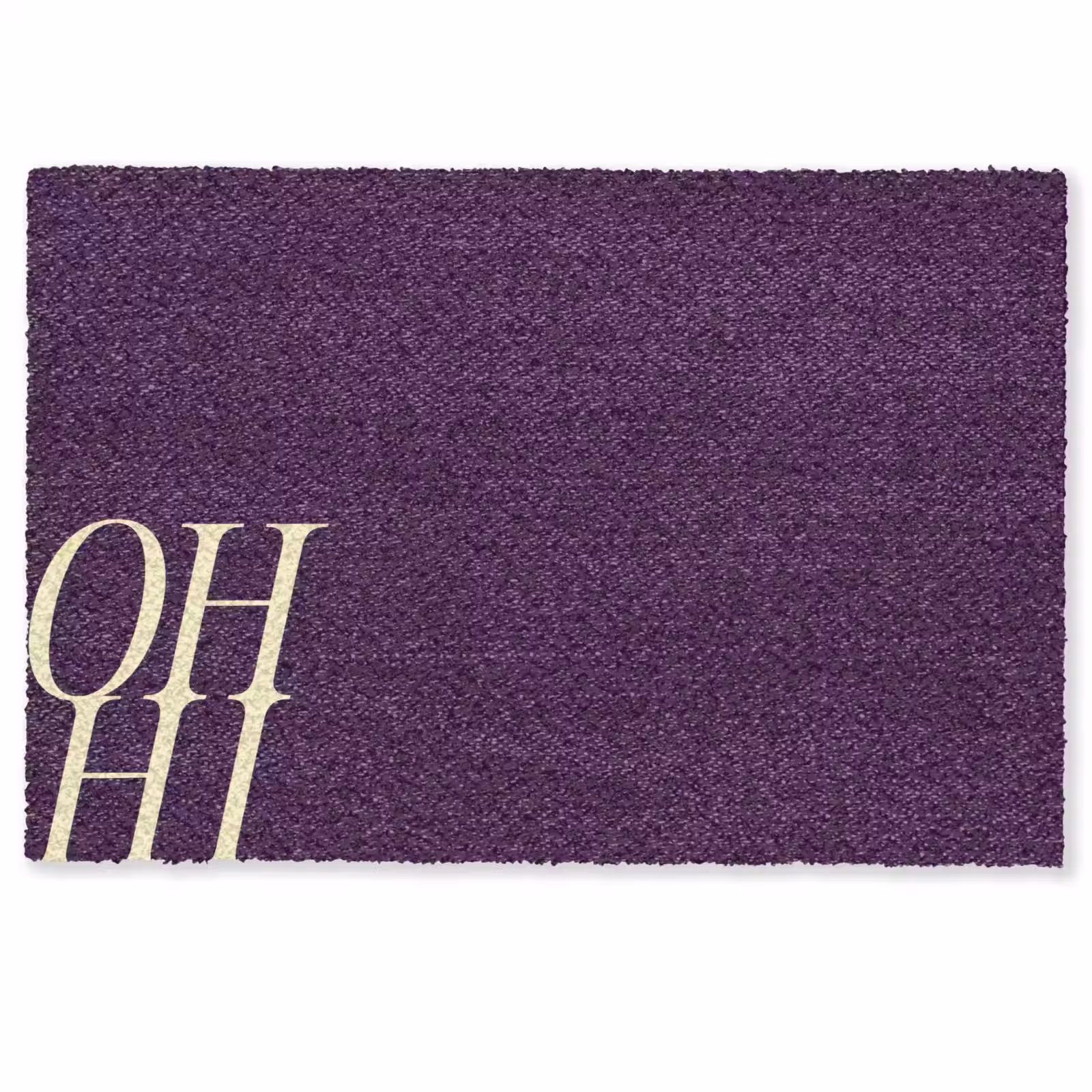 Deurmat - Oh hi - Paars - Cursief — 1