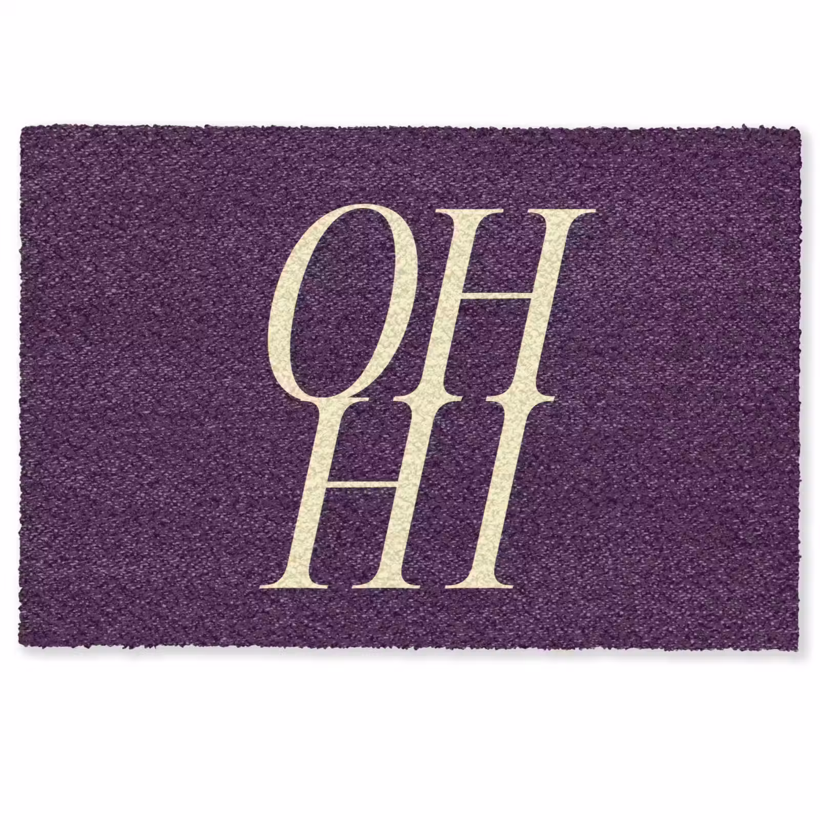 Deurmat - Oh hi - Paars - Minimalistisch — 1