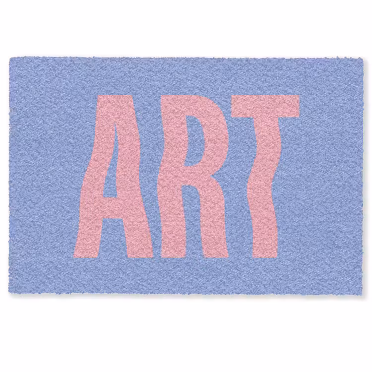 Deurmat - Art - Roze - Blauw — 1