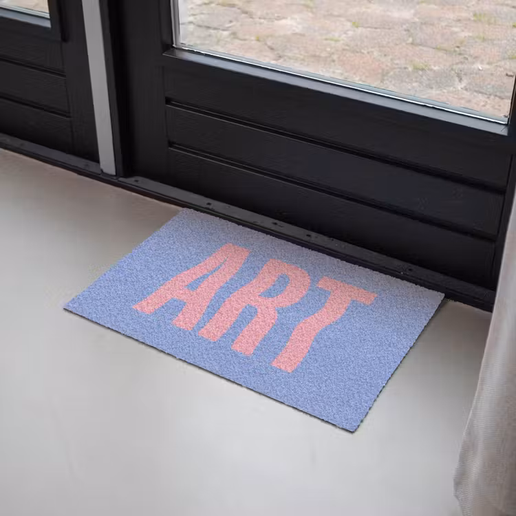 Deurmat - Art - Roze - Blauw — 2