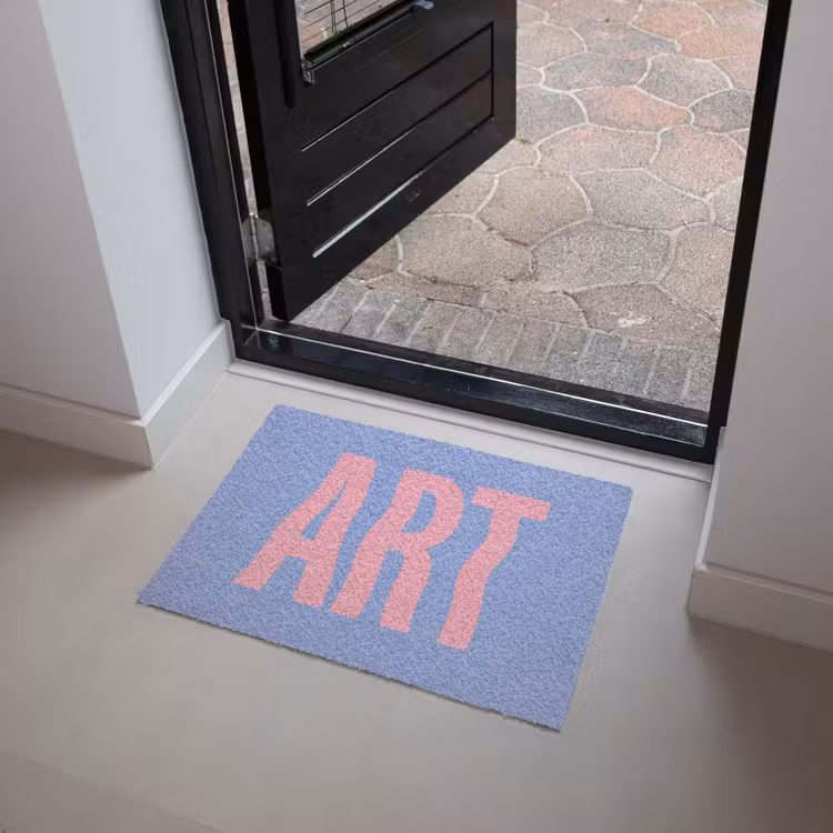 Deurmat - Art - Roze - Blauw — 4