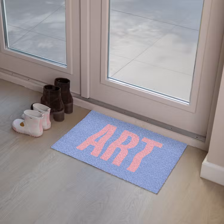 Deurmat - Art - Roze - Blauw — 8