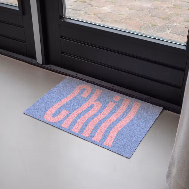 Deurmat - Chill - Roze - Blauw - Golvend — 2