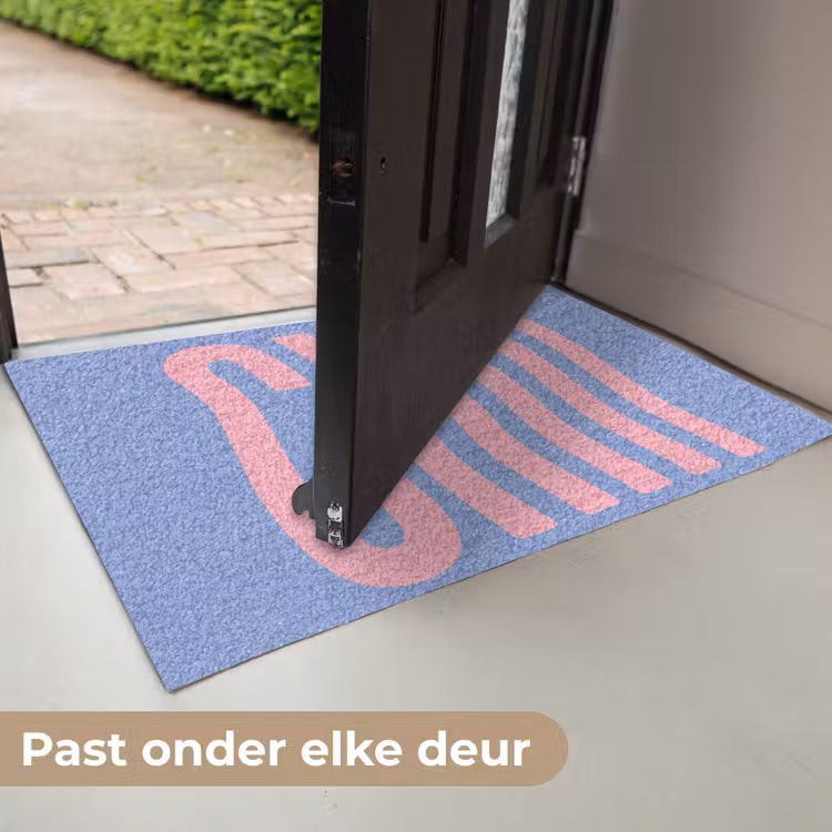 Deurmat - Chill - Roze - Blauw - Golvend — 7