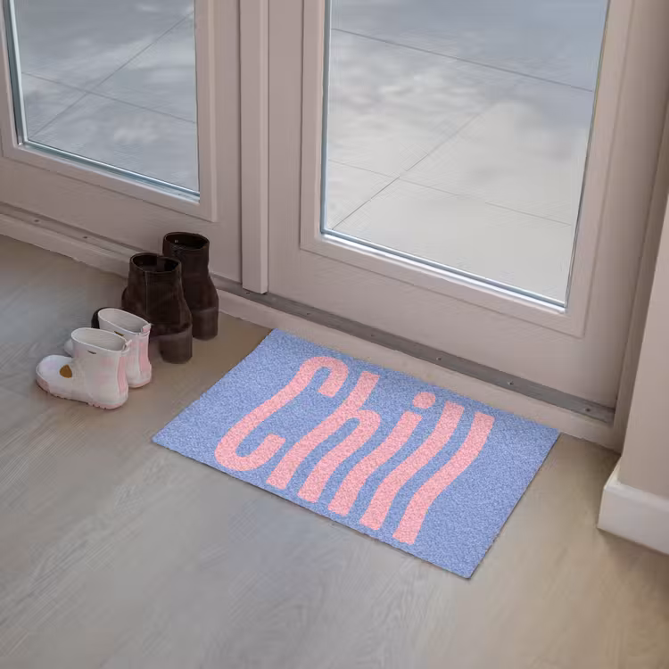 Deurmat - Chill - Roze - Blauw - Golvend — 8
