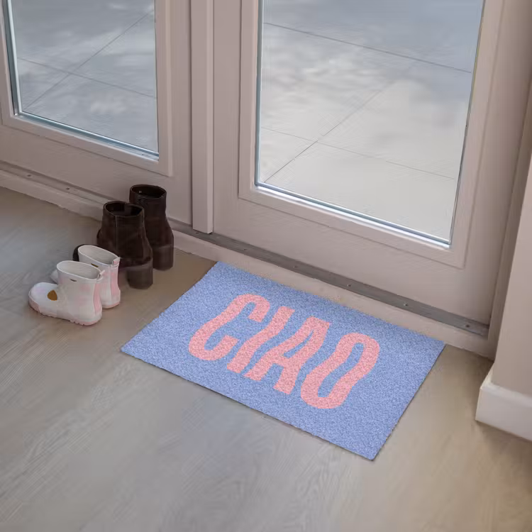 Deurmat - Ciao - Roze - Blauw - Golvend — 8