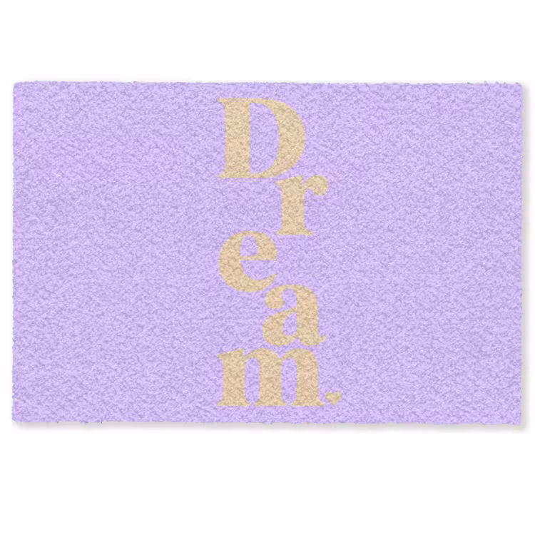 Deurmat - Dream - Paars - Typografisch — 1