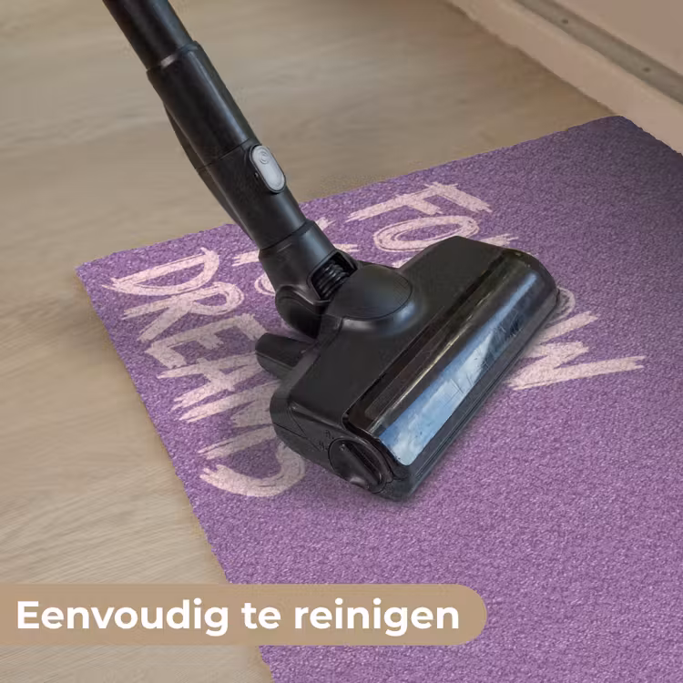 Deurmat - Follow your dreams - Paars - Penseeltextuur — 9
