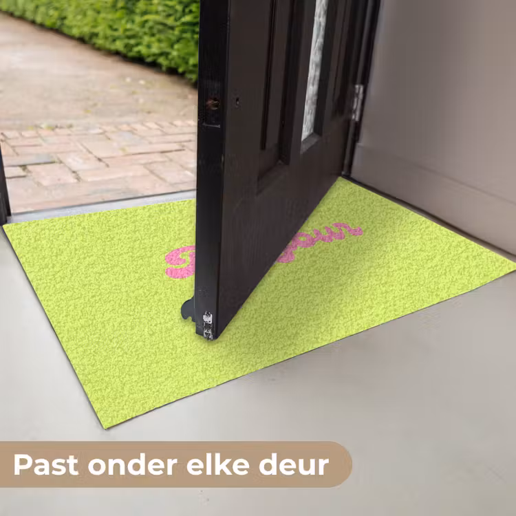 Deurmat - Groen - Roze bonjour - Retro — 7