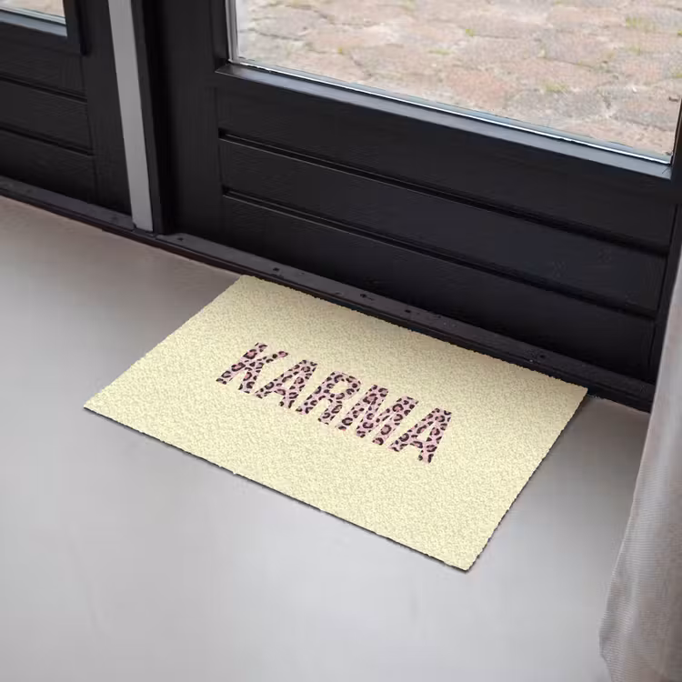 Deurmat - Karma - Luipaardprint - Geel — 2