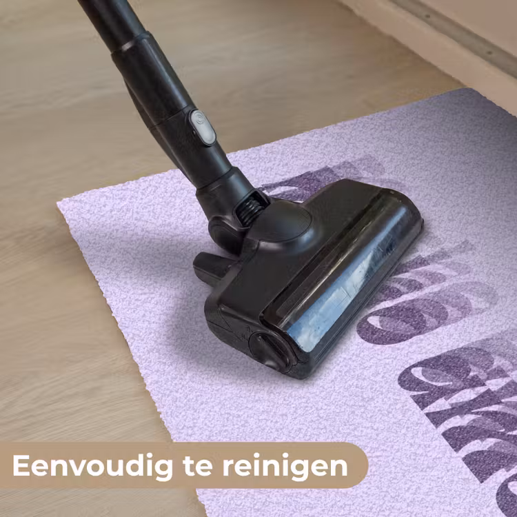 Deurmat - Mucho amor - Paars - Gelaagde letters — 9