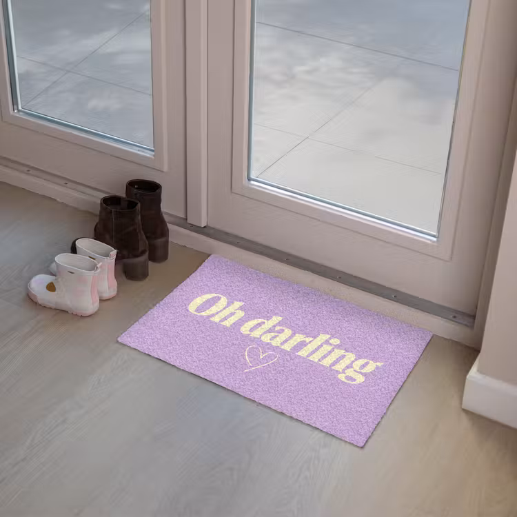 Deurmat - Oh darling - Hart - Paars — 8