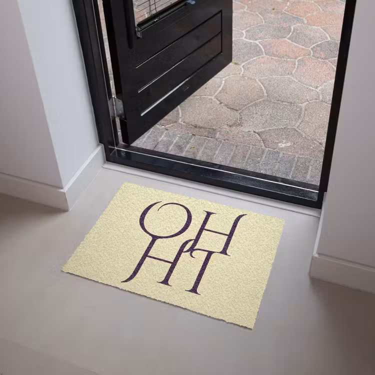 Deurmat - Oh hi - Geel - Monogram — 4
