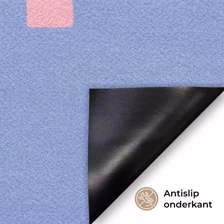 Deurmat - Pretty - Roze - Blauw - Golvend — 6