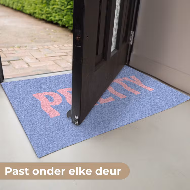 Deurmat - Pretty - Roze - Blauw - Golvend — 7