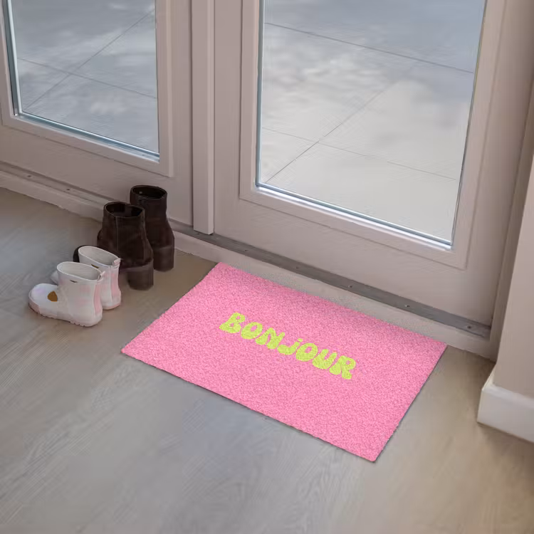 Deurmat - Roze - Groene bonjour - Organisch — 8