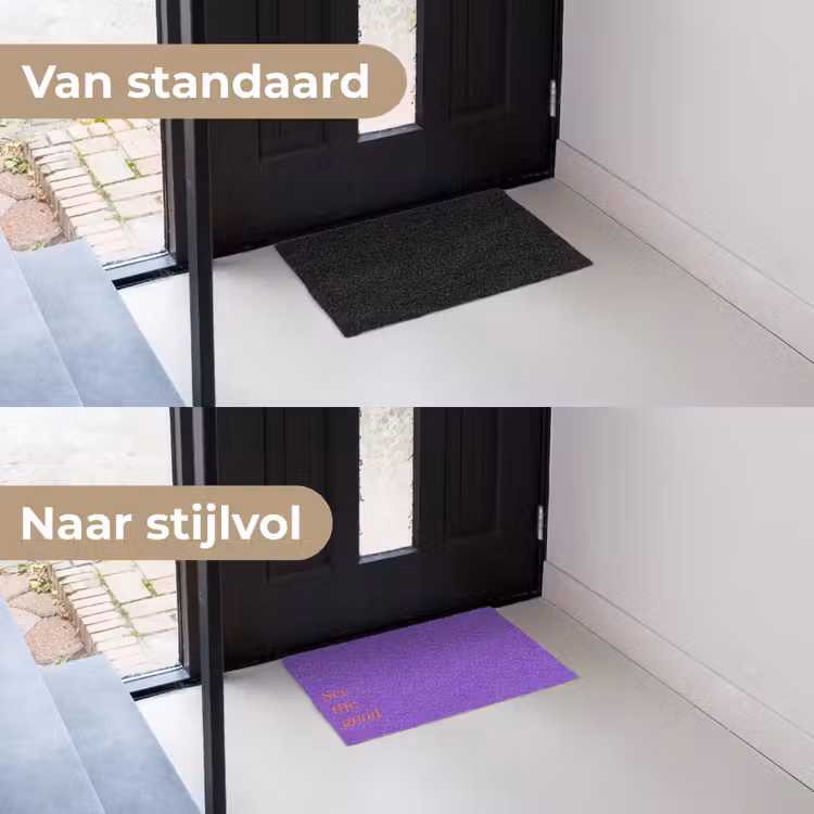 Deurmat - See the good - Oranje - Paars — 3
