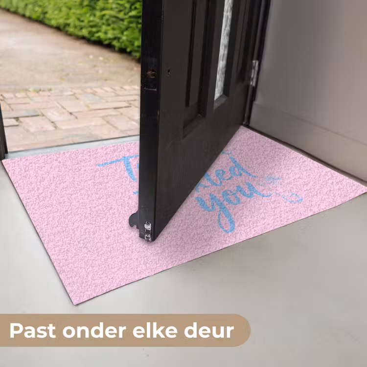 Deurmat - Tequila texted you - Roze - Blauw — 7