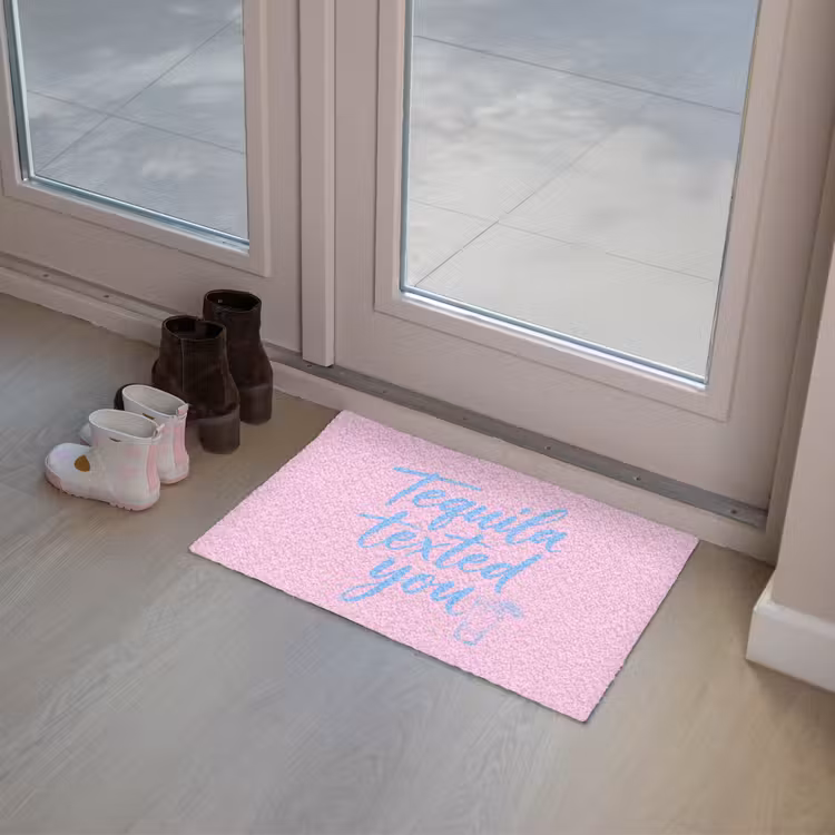 Deurmat - Tequila texted you - Roze - Blauw — 8