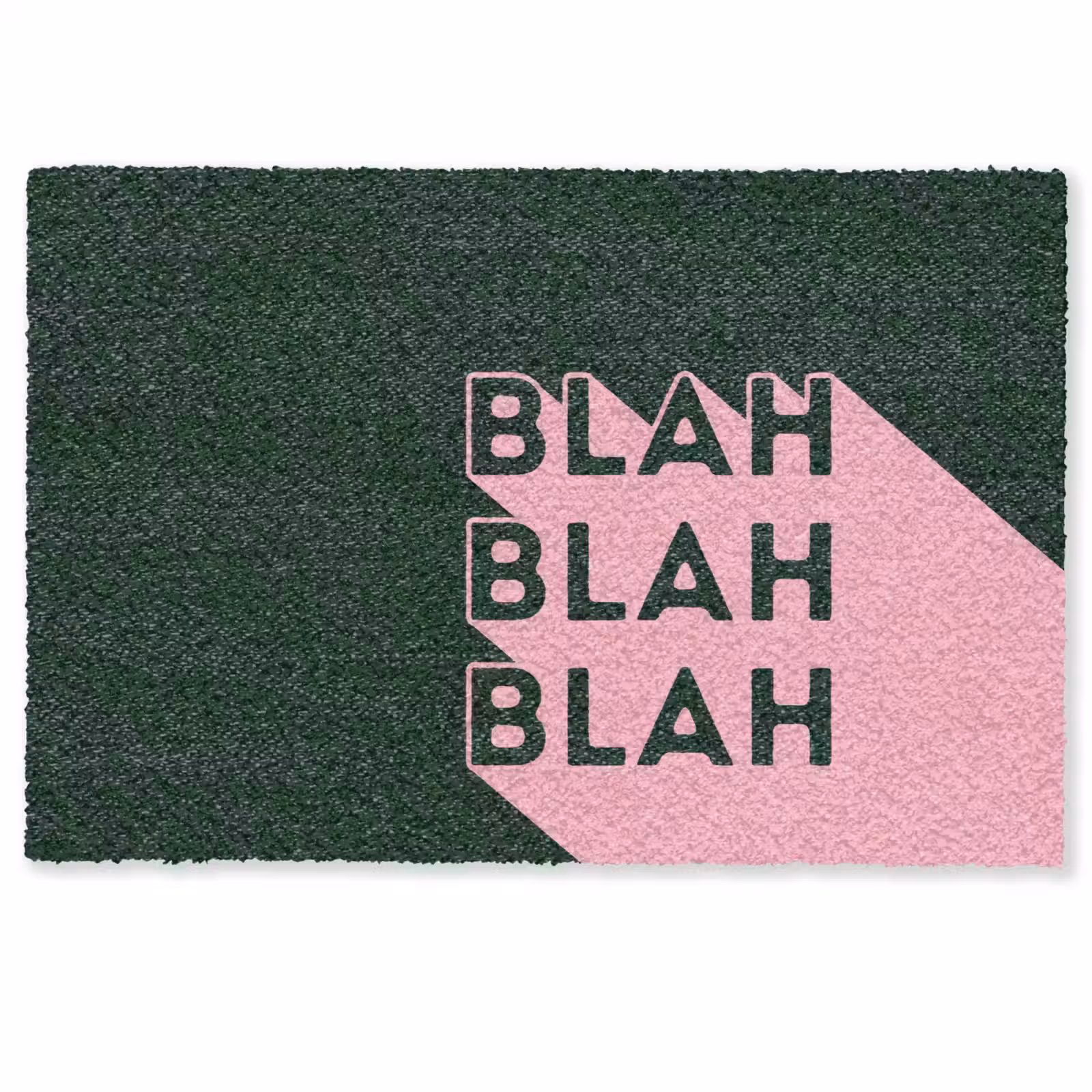 Deurmat - Donkergroen - Tekst - Schaduw - Grafisch — 1