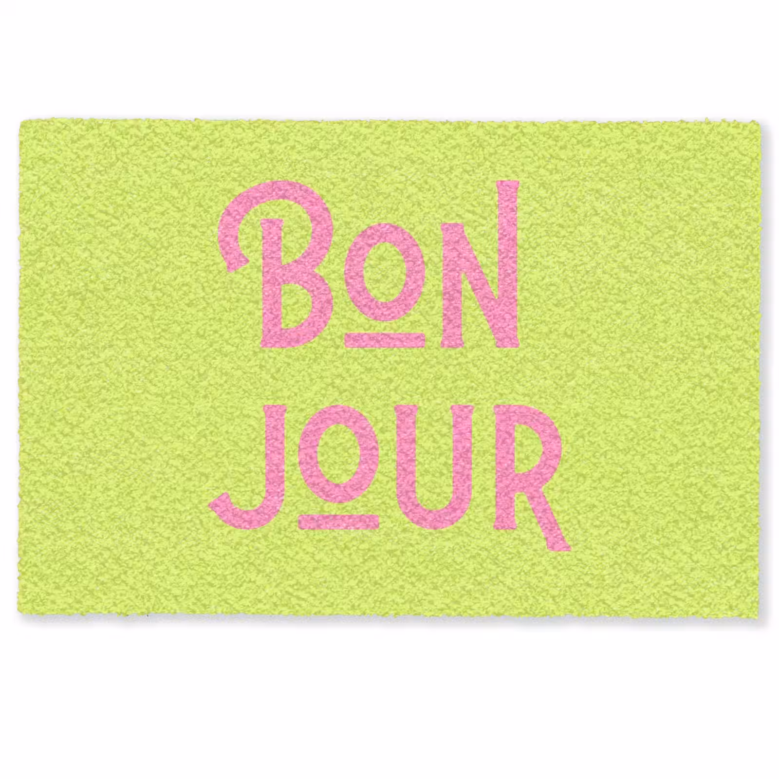 Deurmat - Groen - Roze bonjour - art-deco — 1