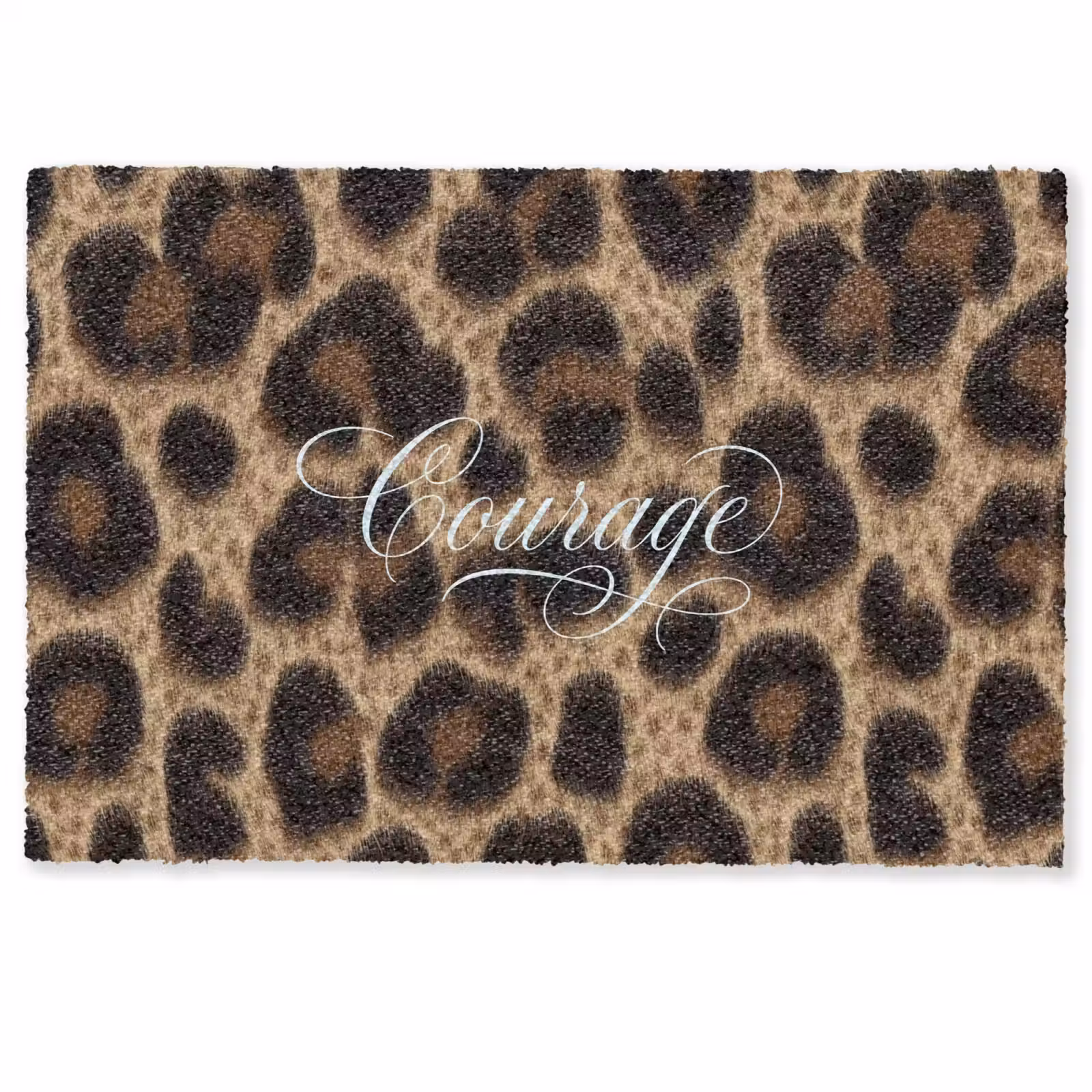 Deurmat - Luipaardprint - Bruin - Courage - Sierlijk — 1
