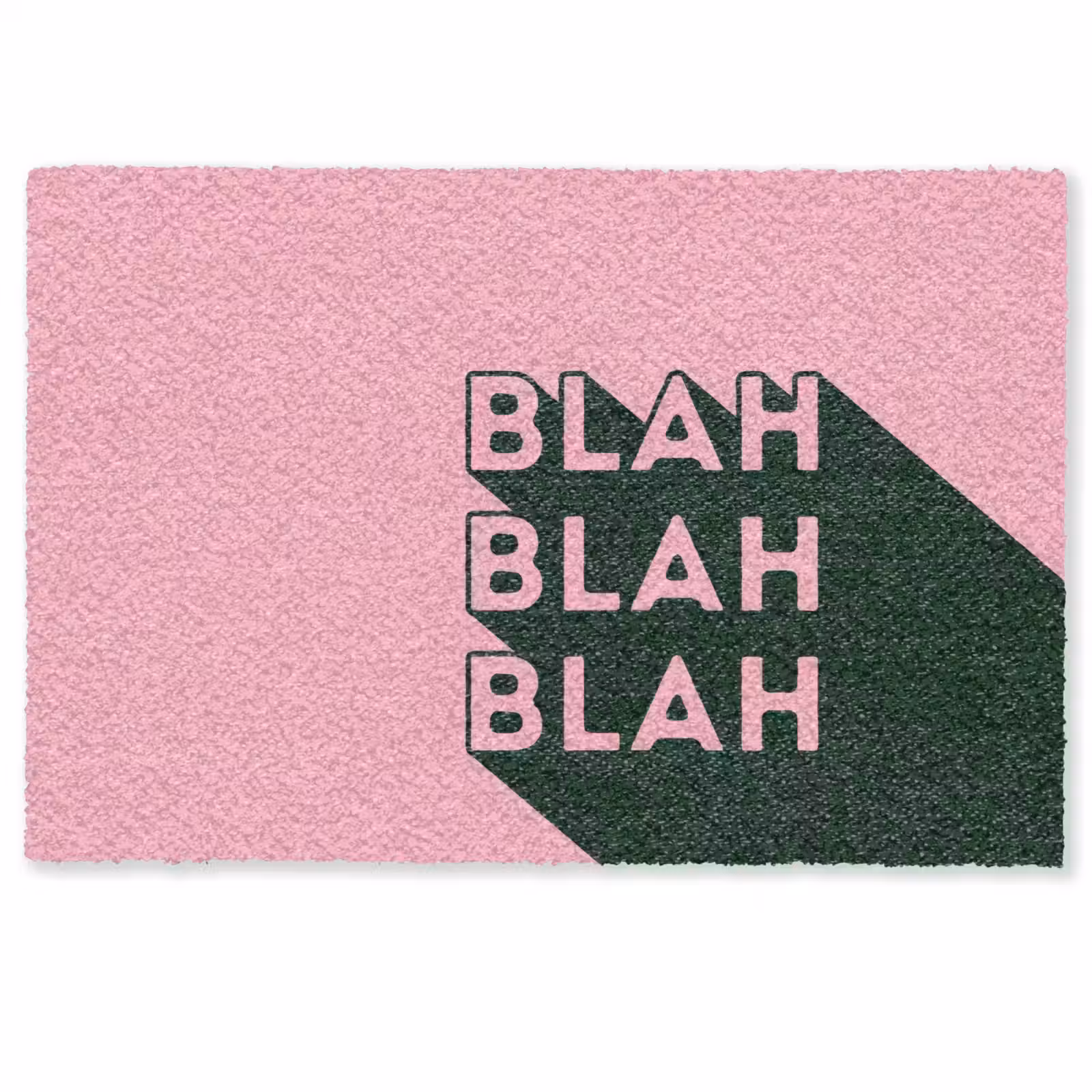 Deurmat - Tekst - Grafisch - Groen - Schaduw — 1