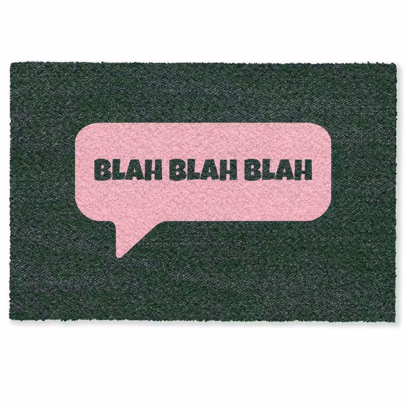 Deurmat - Tekstwolk - BLAH BLAH BLAH - Roze — 1