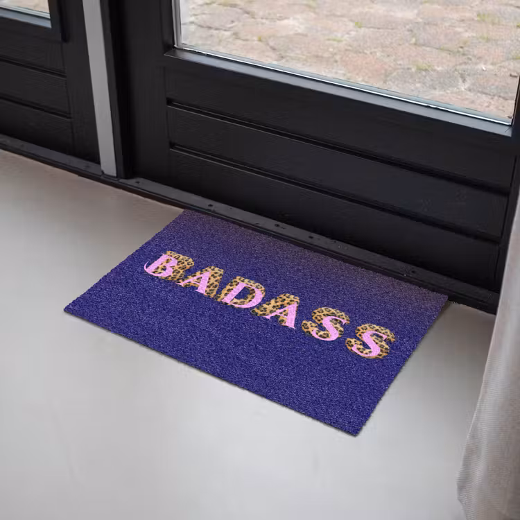 Deurmat - Badass - Panterpint - Schaduw - Roze — 2